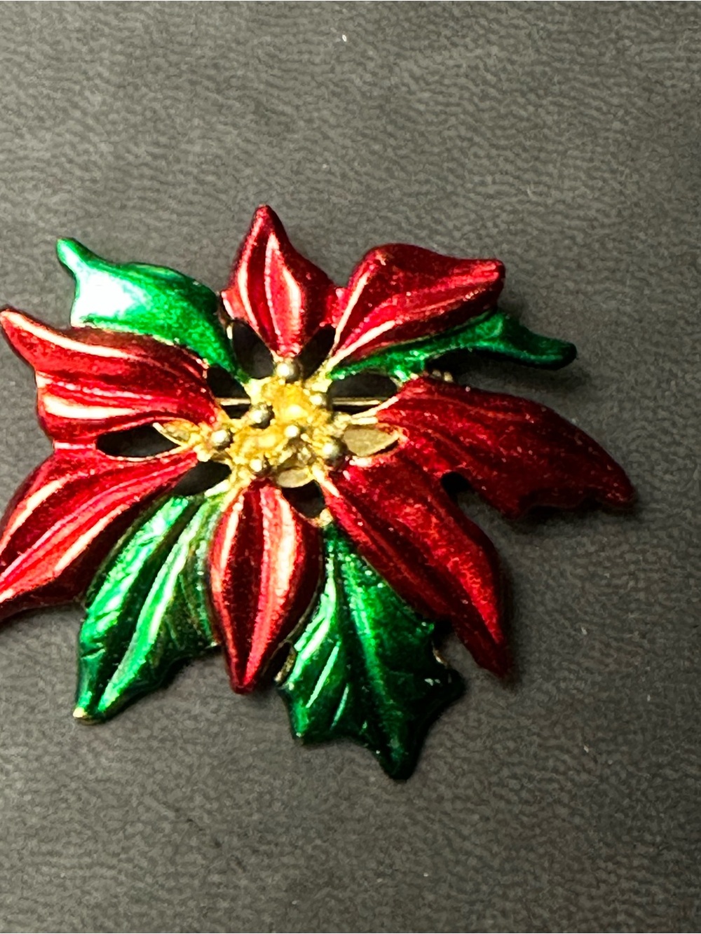 Vintage Gerry's Poinsettia Brooch
